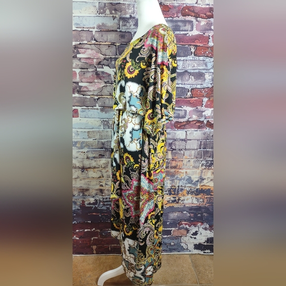 Tiana B. Paisley/Floral Print Stretch Knit Dress - Picture 5 of 9